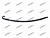 Лист рессор HSF12 /48112-3251 Hino 10t подкоренной front 14*90*1500 SKV