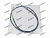 Трос ручного тормоза  HBC M03 MC125132 /MK399484/9VB9012] FE516/637/648 2900mm